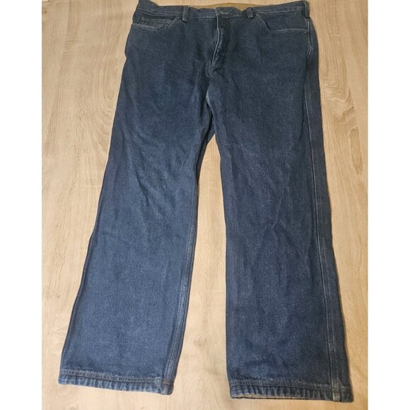 Duluth Trading Co Mens Size 42x32 Denim Flannel Lined Jeans Pants - Picture 1 of 5